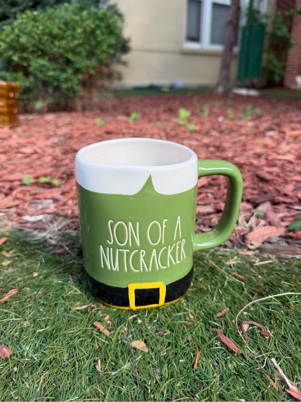Green "Son of a Nutcracker" Elf Ceramic Mug - Unknown Brand